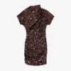 Brown Sequins Mini Dress