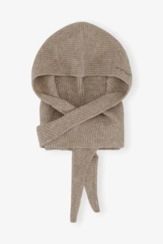 Brown Soft Wool Balaclava