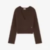 Brown V-neck Sweater