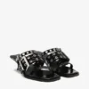 Buckle Strap Mule in Black Buckle Strap Mule in Black