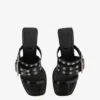 Buckle Strap Mule in Black Buckle Strap Mule in Black