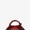 Burgundy Croco Small Bou Bag