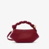 Burgundy Grained Mini Bou Bag