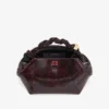 Burgundy Snake Small Bou Bag