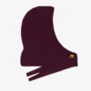 Burgundy Wool Mix Balaclava