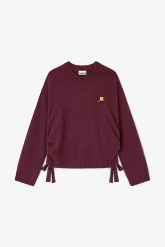 Burgundy Wool Mix Jumper