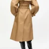 Camel Bonded Cotton Trench Coat Camel Bonded Cotton Trench Coat