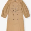 Camel Bonded Cotton Trench Coat Camel Bonded Cotton Trench Coat