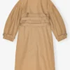 Camel Bonded Cotton Trench Coat Camel Bonded Cotton Trench Coat
