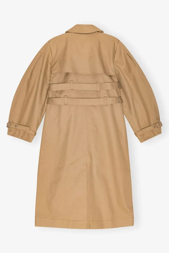 Camel Bonded Cotton Trench Coat Camel Bonded Cotton Trench Coat