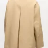 Camel Twill Midi Jacket
