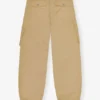 Camel Washed Cotton Twill Pants