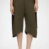 Capri Pants in Brown Wool Melange