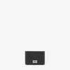 Card Holder in Grained Black with Gold Card Holder in Grained Black with Gold