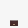 Card Holder in Grained Brown