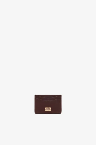 Card Holder in Grained Brown