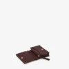Card Holder With Flap in Grained Brown Card Holder With Flap in Grained Brown