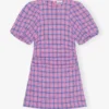 Check Suiting Mini Dress Check Suiting Mini Dress