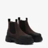 Cleated Low Chelsea Boots in Brown Cleated Low Chelsea Boots in Brown