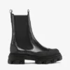 Cleated Mid Chelsea Boots in Black Cleated Mid Chelsea Boots in Black