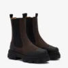 Cleated Mid Chelsea Boots in Brown Cleated Mid Chelsea Boots in Brown