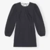 Cotton Poplin Open Back Mini Dress Cotton Poplin Open Back Mini Dress