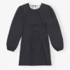 Cotton Poplin Open Back Mini Dress Cotton Poplin Open Back Mini Dress