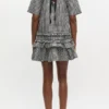 Crinkled Check Mini Dress Crinkled Check Mini Dress