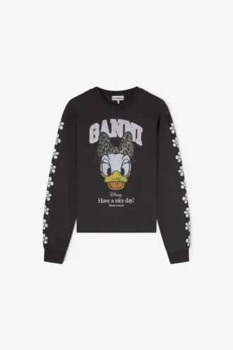 Daisy Duck Black Long-sleeve T-shirt