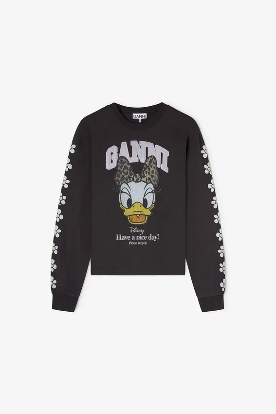 Daisy Duck Black Long-sleeve T-shirt Daisy Duck Black Long-sleeve T-shirt