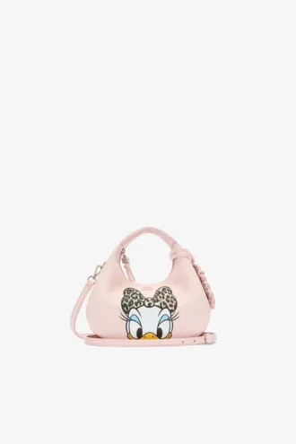 Daisy Duck Mini Hobo Bag in Pink