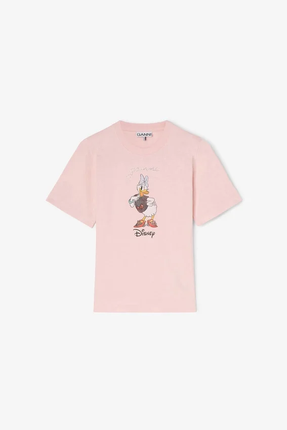 Daisy Duck Pink Printed Baby Fit T-shirt Daisy Duck Pink Printed Baby Fit T-shirt