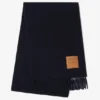 Dark Blue Wool Scarf