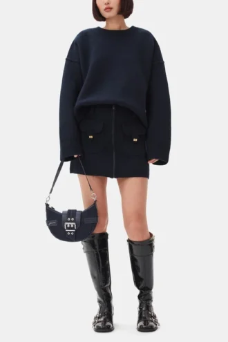 Dark Blue Wool Sweater