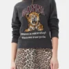 Dark Grey Graphic Tiger Sweater Dark Grey Graphic Tiger Sweater