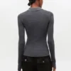 Dark Grey Knitted Polo Shirt Dark Grey Knitted Polo Shirt