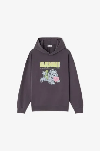 Dark Grey Puppy Hoodie