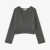 Dark Grey V-neck Sweater
