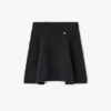 Dark Grey Wool Mini Skirt