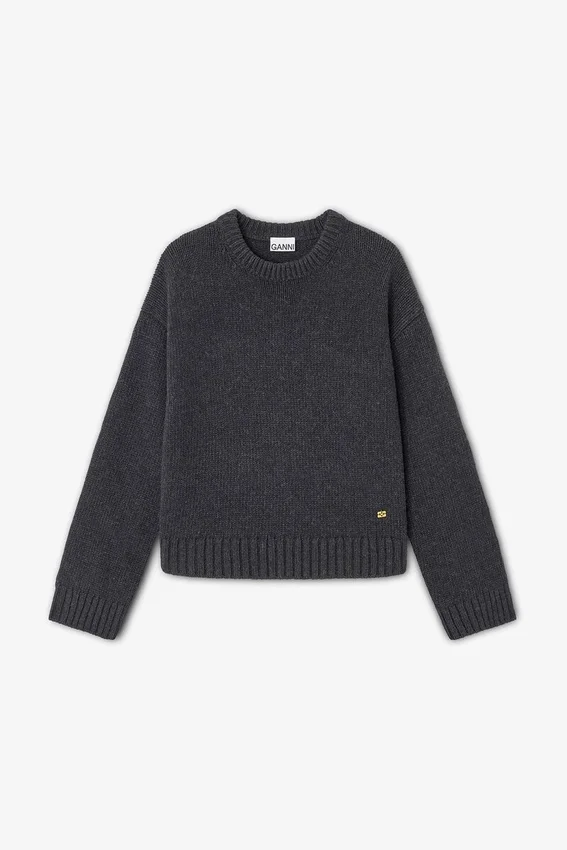 Dark Grey Wool Mix Sweater Dark Grey Wool Mix Sweater