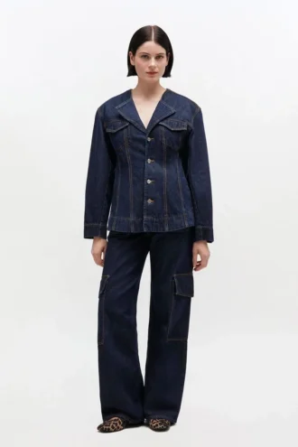 Dark Rinse Denim Blazer