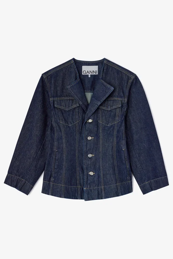 Dark Rinse Denim Blazer Dark Rinse Denim Blazer