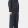 Denim Feminine Buckle Ballerinas Denim Feminine Buckle Ballerinas