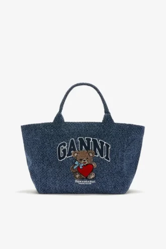 Denim Medium Bear Tote