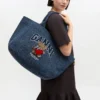 Denim Medium Bear Tote