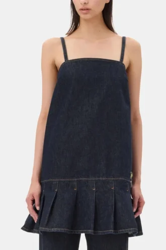 Denim Strap Mini Dress