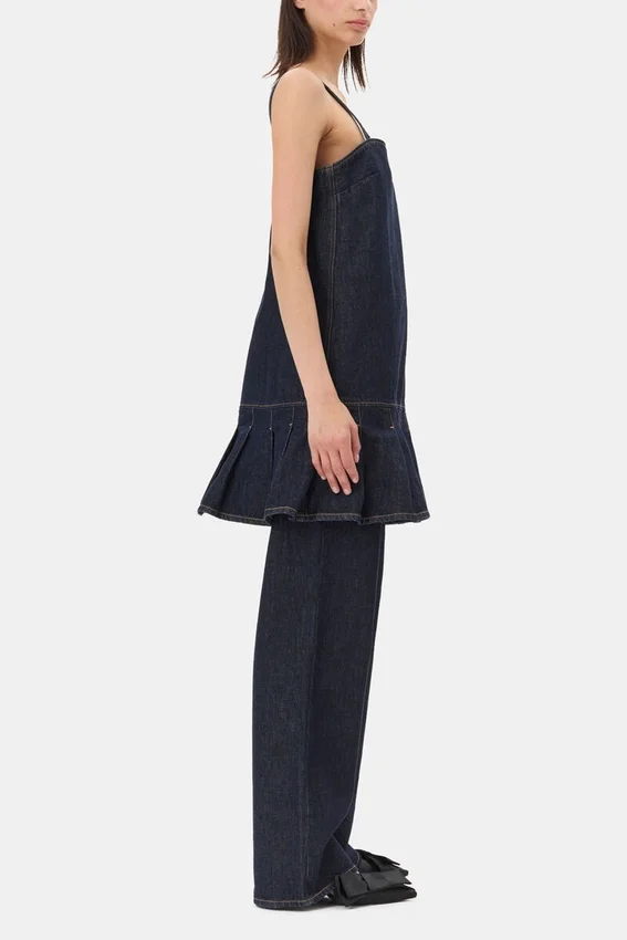 Denim Strap Mini Dress Denim Strap Mini Dress