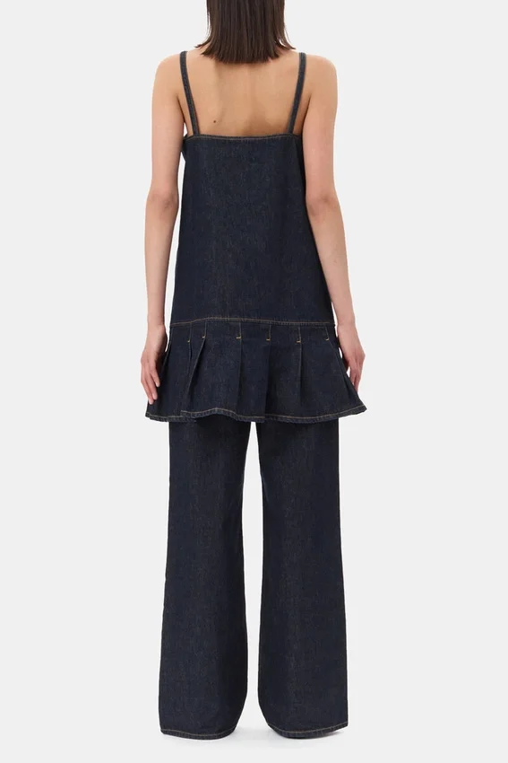 Denim Strap Mini Dress Denim Strap Mini Dress