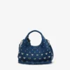 Denim Stud Mini Hobo Bag Denim Stud Mini Hobo Bag