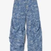 Draped Jeans in Blue Tapestry